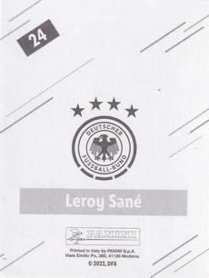 2022 Panini FIFA World Cup: Qatar 2022 Stickers DFB Team Germany #24 Leroy Sane Back