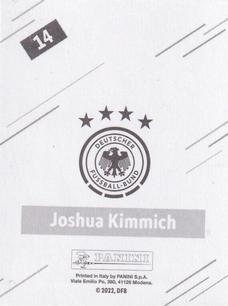 2022 Panini FIFA World Cup: Qatar 2022 Stickers DFB Team Germany #14 Joshua Kimmich Back