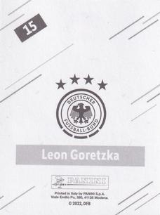 2022 Panini FIFA World Cup: Qatar 2022 Stickers DFB Team Germany #15 Leon Goretzka Back