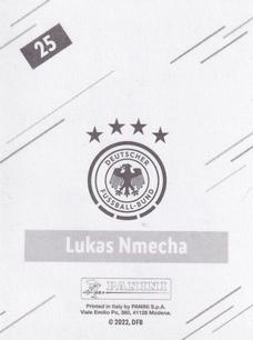2022 Panini FIFA World Cup: Qatar 2022 Stickers DFB Team Germany #25 Lukas Nmecha Back