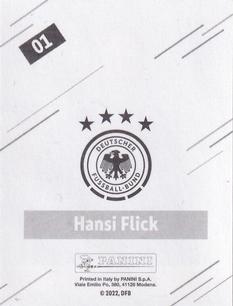 2022 Panini FIFA World Cup: Qatar 2022 Stickers DFB Team Germany #01 Hansi Flick Back
