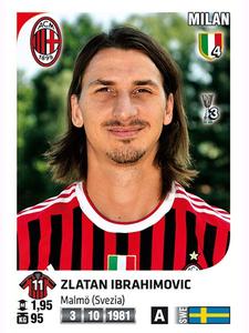 2011-12 Panini Calciatori Stickers #312 Zlatan Ibrahimovic Front