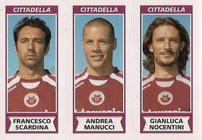 2010-11 Panini Calciatori Stickers #506 Francesco Scardina / Andrea Manucci / Gianluca Nocentini Front