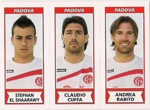 2010-11 Panini Calciatori Stickers #569 Stephan El Shaarawy / Claudio Cuffa / Andrea Rabito Front