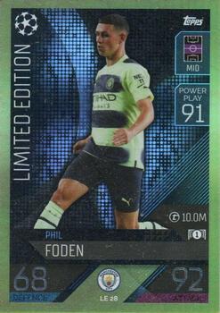 2022-23 Topps Match Attax UEFA Champions League & UEFA Europa League - Limited Edition #LE 28 Phil Foden Front