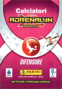2022-23 Panini Adrenalyn XL Calciatori #115 Alessandro Bastoni Back
