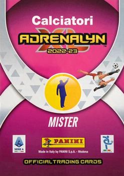 2022-23 Panini Adrenalyn XL Calciatori #472 Gian Piero Gasperini Back