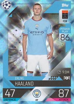 2022-23 Topps Match Attax UEFA Champions League & UEFA Europa League - Crystal #27 Erling Haaland Front