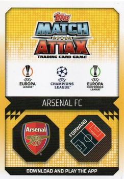 2022-23 Topps Match Attax UEFA Champions League & UEFA Europa League - Crystal #98 Gabriel Martinelli Back