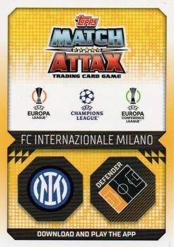 2022-23 Topps Match Attax UEFA Champions League & UEFA Europa League - Crystal #336 Alessandro Bastoni Back