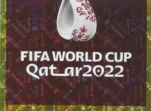2022 Panini FIFA World Cup: Qatar 2022 Stickers (Blue Fronts w/ White Border) #FWC7 Official Emblem Front