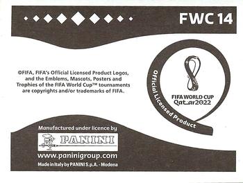 2022 Panini FIFA World Cup: Qatar 2022 Stickers (Blue Fronts w/ White Border) #FWC14 Al Bayt Stadium Back