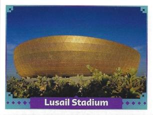 2022 Panini FIFA World Cup: Qatar 2022 Stickers (Blue Fronts w/ White Border) #FWC16 Lusail Stadium Front