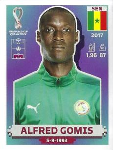 2022 Panini FIFA World Cup: Qatar 2022 Stickers (Blue Fronts w/ White Border) #SEN4 Alfred Gomis Front