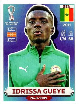 2022 Panini FIFA World Cup: Qatar 2022 Stickers (Blue Fronts w/ White Border) #SEN12 Idrissa Gueye Front
