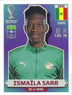 2022 Panini FIFA World Cup: Qatar 2022 Stickers (Blue Fronts w/ White Border) #SEN20 Ismaila Sarr Front