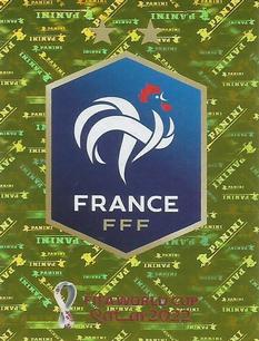 2022 Panini FIFA World Cup: Qatar 2022 Stickers (Blue Fronts w/ White Border) #FRA2 Team Logo Front