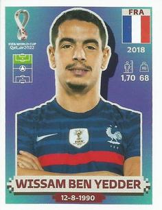 2022 Panini FIFA World Cup: Qatar 2022 Stickers (Blue Fronts w/ White Border) #FRA15 Wissam Ben Yedder Front