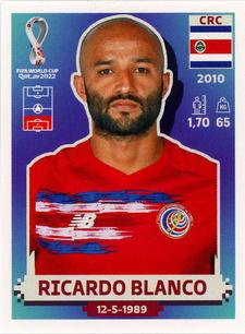 2022 Panini FIFA World Cup: Qatar 2022 Stickers (Blue Fronts w/ White Border) #CRC5 Ricardo Blanco Front