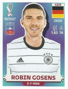 2022 Panini FIFA World Cup: Qatar 2022 Stickers (Blue Fronts w/ White Border) #GER6 Robin Gosens Front