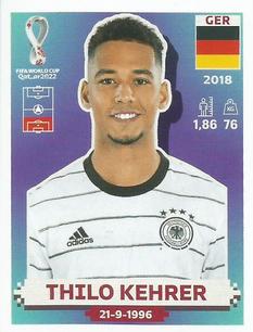 2022 Panini FIFA World Cup: Qatar 2022 Stickers (Blue Fronts w/ White Border) #GER7 Thilo Kehrer Front
