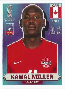 2022 Panini FIFA World Cup: Qatar 2022 Stickers (Blue Fronts w/ White Border) #CAN9 Kamal Miller Front