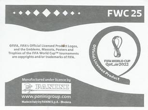 2022 Panini FIFA World Cup: Qatar 2022 Stickers (Blue Fronts w/ White Border) #FWC25 Italy 1982 Back