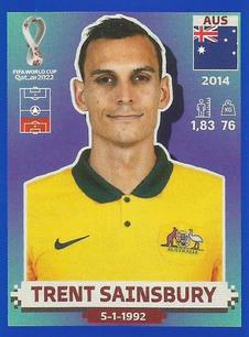 2022 Panini FIFA World Cup: Qatar 2022 Stickers (Blue Fronts w/ White Border) - Blue #AUS9 Trent Sainsbury Front