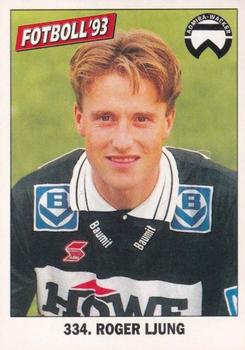 1993 Fotboll'93 #334 Roger Ljung Front
