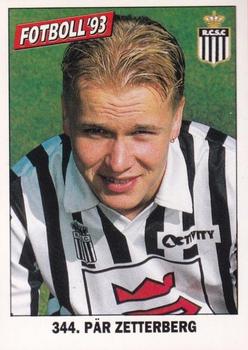 1993 Fotboll'93 #344 Par Zetterberg Front