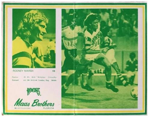 1977 Maas Brothers Tampa Bay Rowdies #NNO Rodney Marsh Front