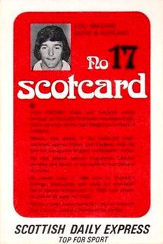 1972 Scottish Daily Express Scotcards Scottish Footballers #17 Lou Macari Back