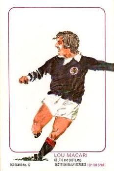 1972 Scottish Daily Express Scotcards Scottish Footballers #17 Lou Macari Front