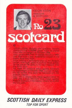 1972 Scottish Daily Express Scotcards Scottish Footballers #23 Colin Stein Back