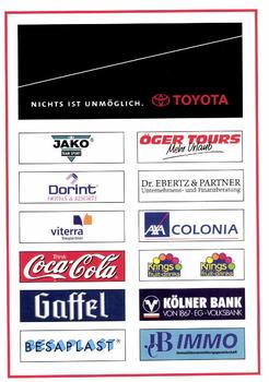 1999-00 SC Fortuna Köln Autogrammkartan #NNO Epstein Back