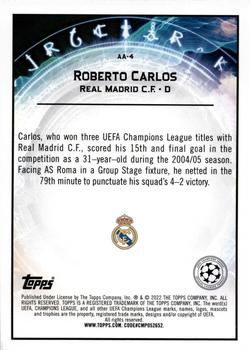 2021-22 Merlin Chrome UEFA Champions League - Ageless Alchemy #AA-4 Roberto Carlos Back