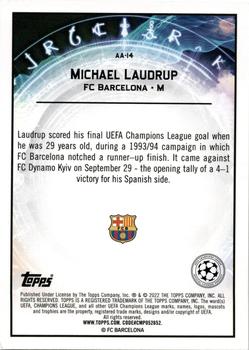 2021-22 Merlin Chrome UEFA Champions League - Ageless Alchemy #AA-14 Michael Laudrup Back