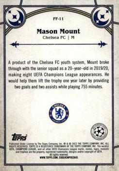 2021-22 Merlin Chrome UEFA Champions League - Prophecy Fulfilled #PF-11 Mason Mount Back
