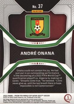 2022 Panini Prizm FIFA World Cup Qatar #37 Andre Onana Back