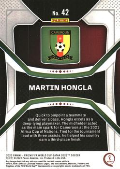 2022 Panini Prizm World Cup #42 Martin Hongla Back