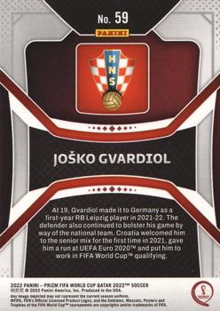 2022 Panini Prizm World Cup #59 Josko Gvardiol Back