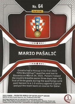 2022 Panini Prizm World Cup #64 Mario Pasalic Back