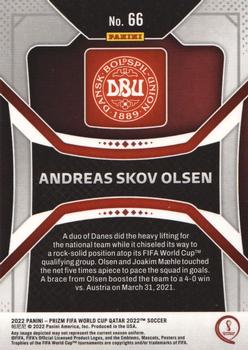 2022 Panini Prizm World Cup #66 Andreas Skov Olsen Back