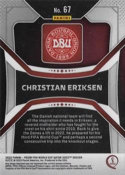 2022 Panini Prizm FIFA World Cup Qatar #67 Christian Eriksen Back