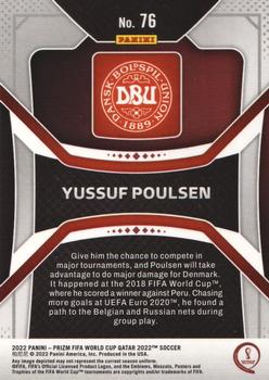 2022 Panini Prizm World Cup #76 Yussuf Poulsen Back