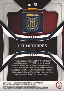 2022 Panini Prizm World Cup #78 Felix Torres Back
