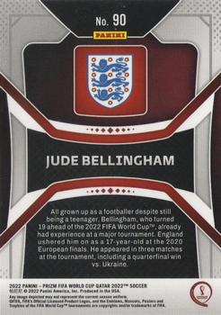 2022 Panini Prizm World Cup #90 Jude Bellingham Back