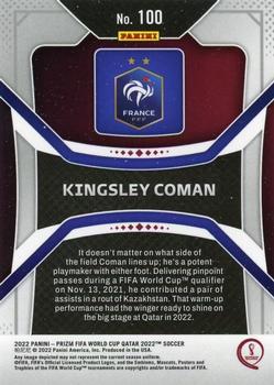 2022 Panini Prizm World Cup #100 Kingsley Coman Back