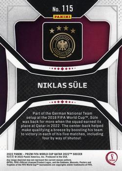 2022 Panini Prizm World Cup #115 Niklas Sule Back