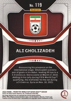 2022 Panini Prizm World Cup #119 Ali Gholizadeh Back